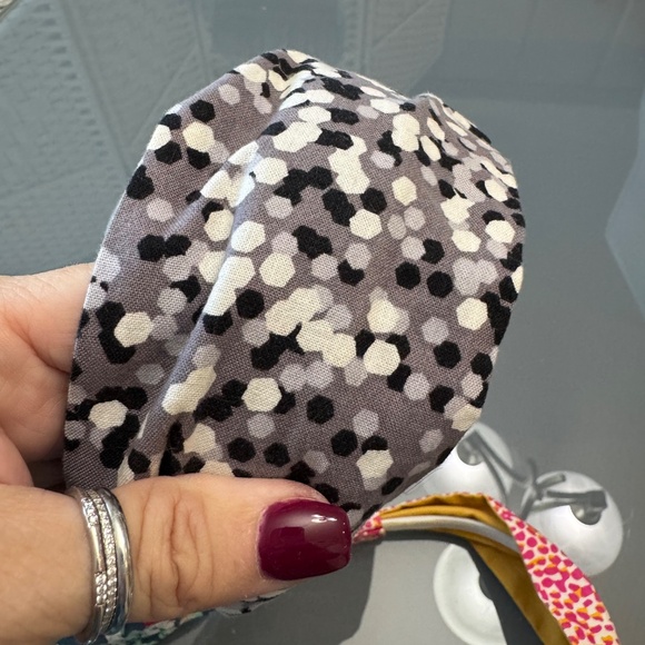 Lot of 4 handmade wide fabric headbands (from Etsy)